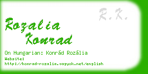 rozalia konrad business card